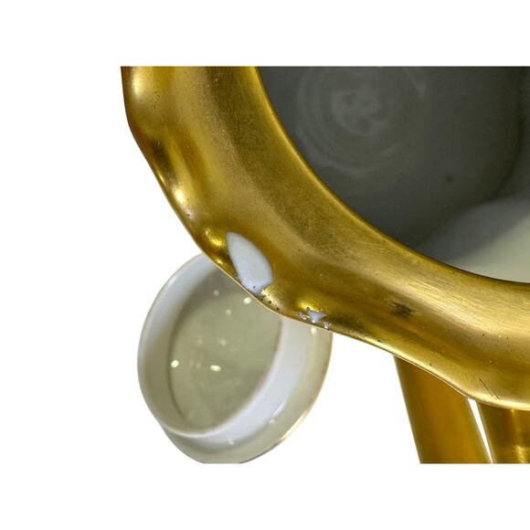 Antique Early 20th Century Hutschenreuther Gelb Bavaria Gilt 4-PC Coffee Tea Set - Picture 7 of 16